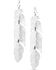 Image #2 - Montana Silversmiths Women's Silver Midnight Magic Feather Dangle Earrings, Silver, hi-res