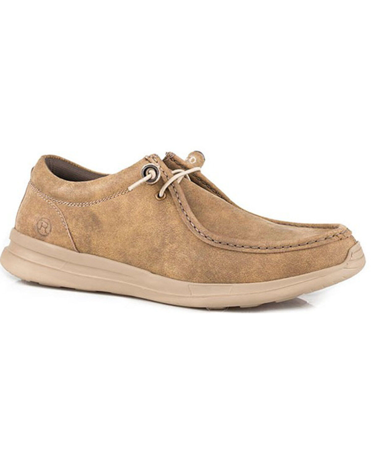 Image #1 - Roper Men's Chillin Low Eyelet Chukka Casual Leather Shoes, Tan, hi-res