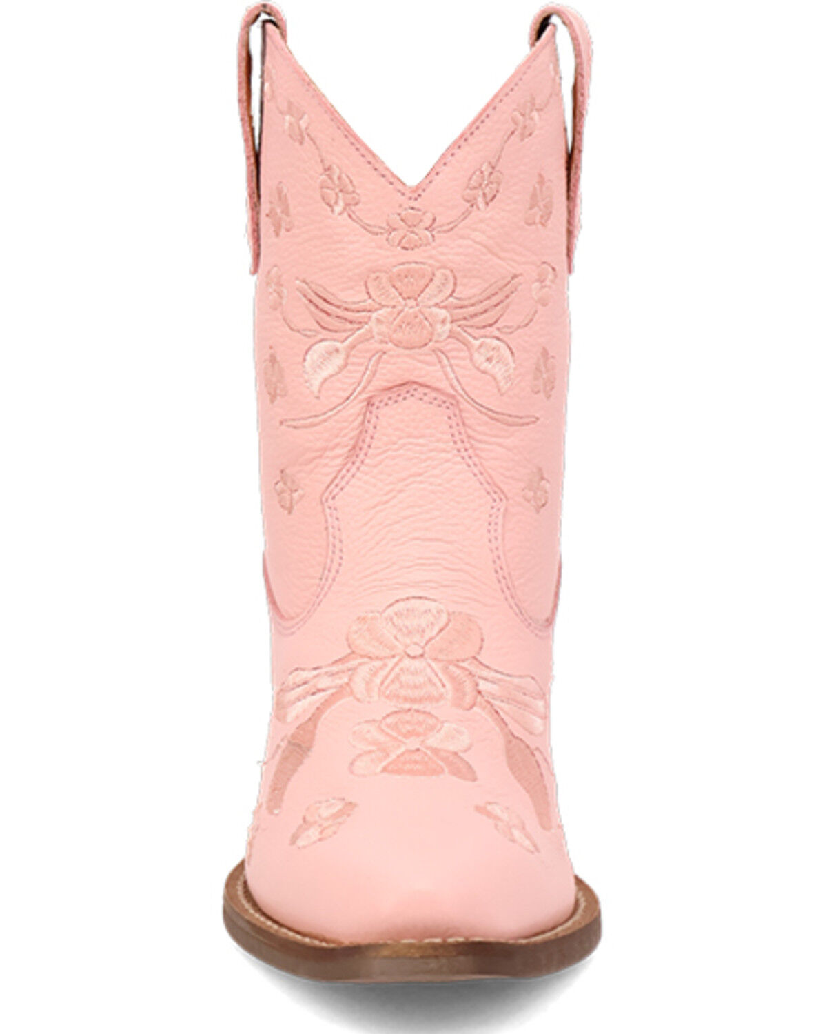 Image #4 - Dingo Women's Sweetheart Embroidered Booties - Round Toe, Pink, hi-res