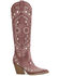Image #2 - Azalea Wang Women's Aamina Embellished Tall Western Boots - Round Toe, Pink, hi-res