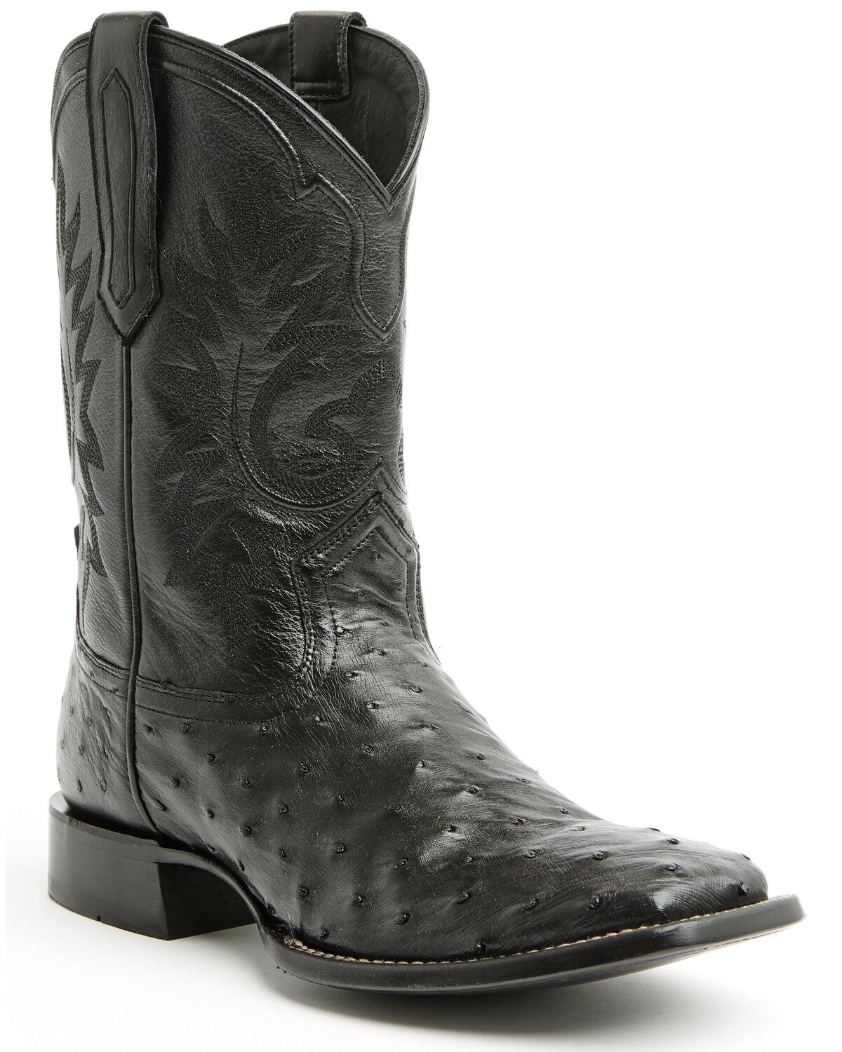 Image #1 - Cody James Black 1978&reg; Men's The Hayward Exotic Full Quill Ostrich Western Boots - Broad Square Toe, Black, hi-res