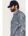 Image #2 - Ariat Men's FR  Pacific Long Sleeve Snap Work Shirt, Navy, hi-res