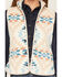 Image #3 - Shyanne Women's Southwestern Print Polar Fleece Vest, Khaki, hi-res
