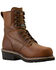 Image #1 - Ariat Men's Logger Shock Shield Waterproof Insulated Work Boots - Composite Toe, Brown, hi-res