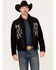 Image #1 - Moonshine Spirit&reg; Men's Puebla Suede Zip Jacket, Black, hi-res
