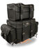 Image #1 - Milwaukee Leather Large Four Piece PVC Touring Pack With Barrel Bag, Black, hi-res