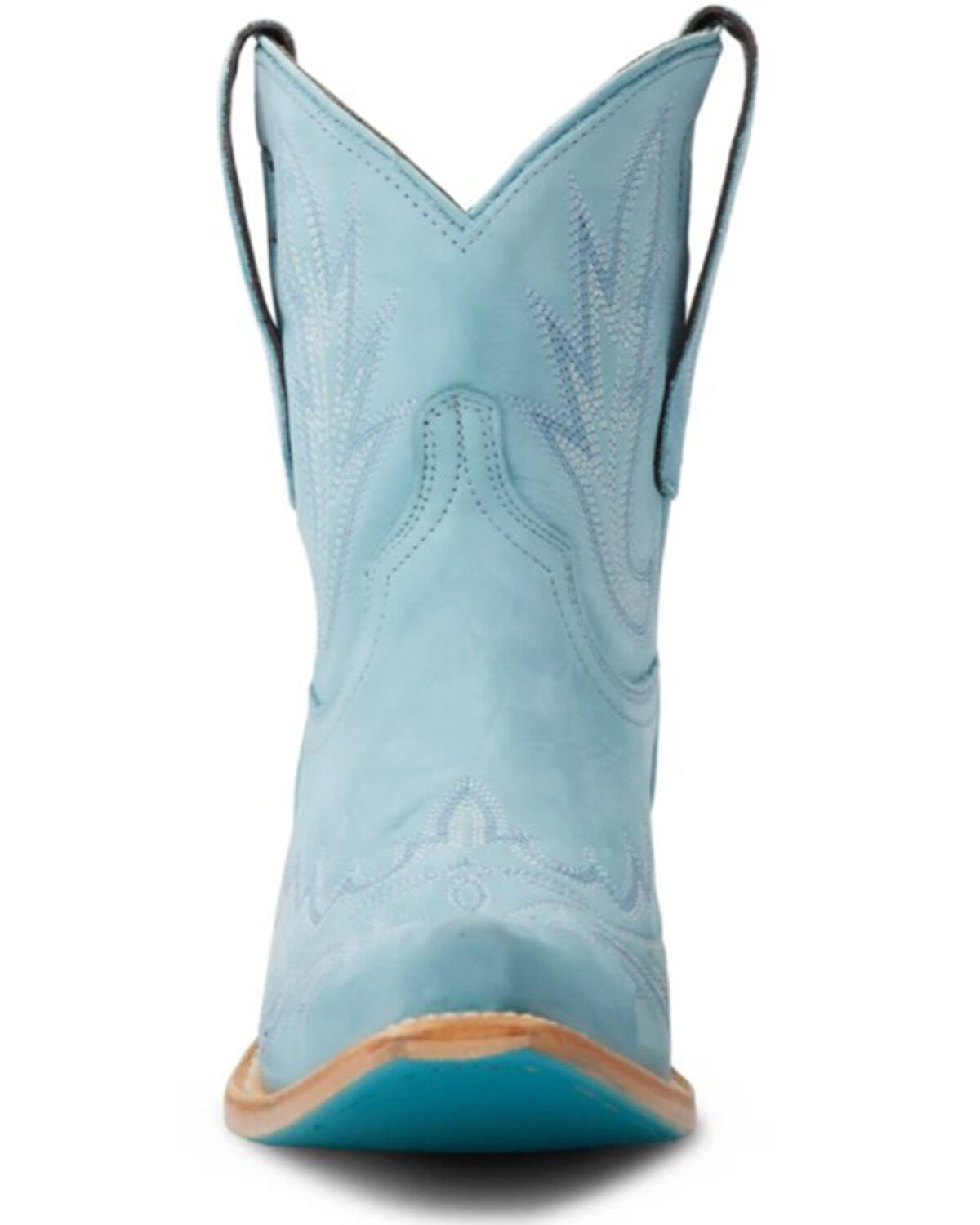 Image #4 - Lane Women's Lexington Western Booties - Snip Toe, Blue, hi-res