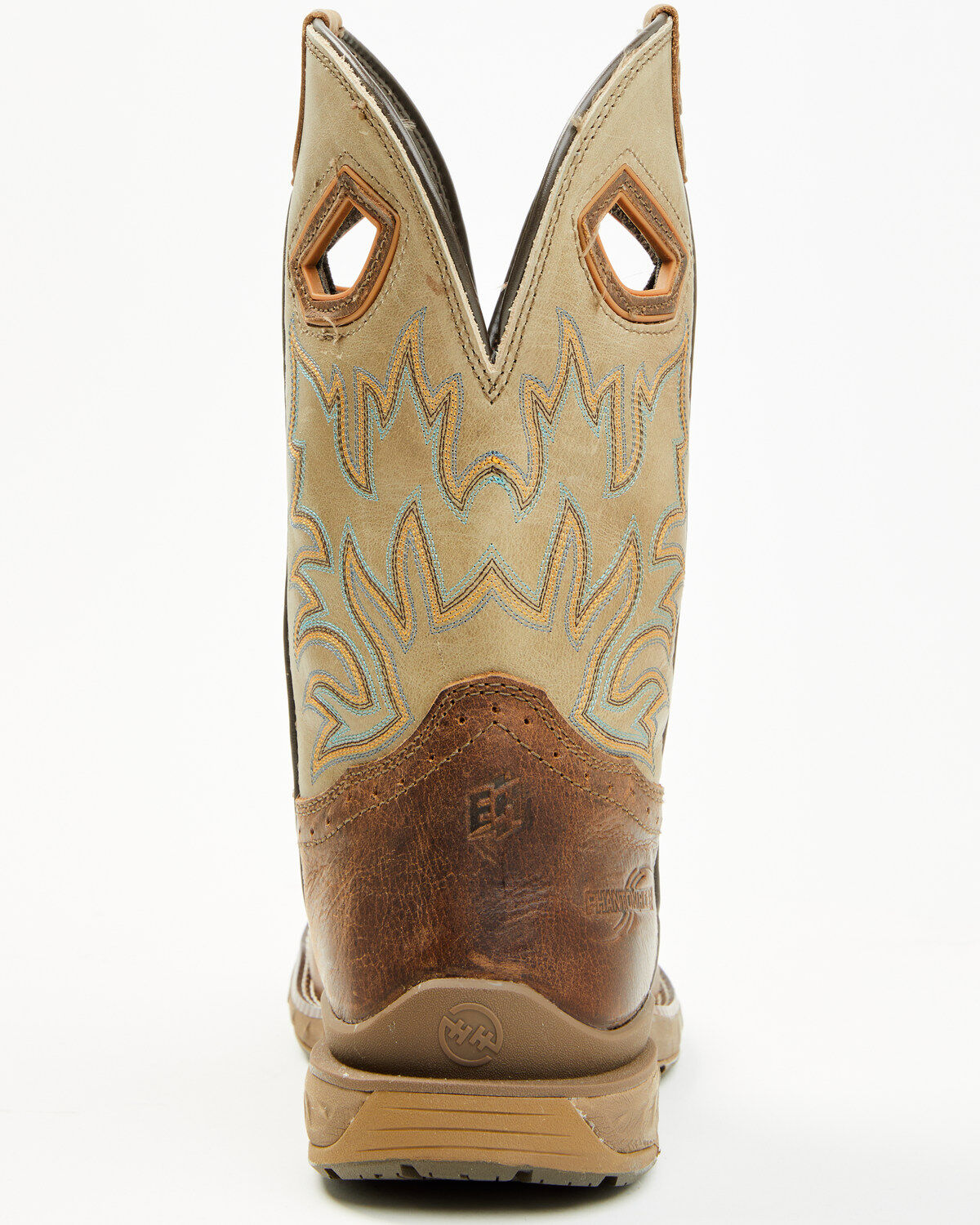 Image #5 - Double H Men's Prophecy Roper Western Boots - Round Toe, Tan, hi-res
