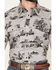 Image #3 - Cowboy Hardware Men's Boot Barn Exclusive Western Scenery Short Sleeve Snap Stretch Western Shirt, Charcoal, hi-res