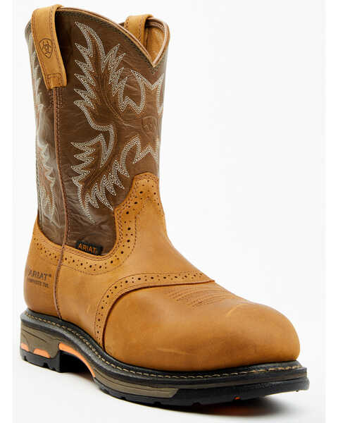 Image #1 - Ariat WorkHog® Western Work Boots - Composite Toe, Bark, hi-res