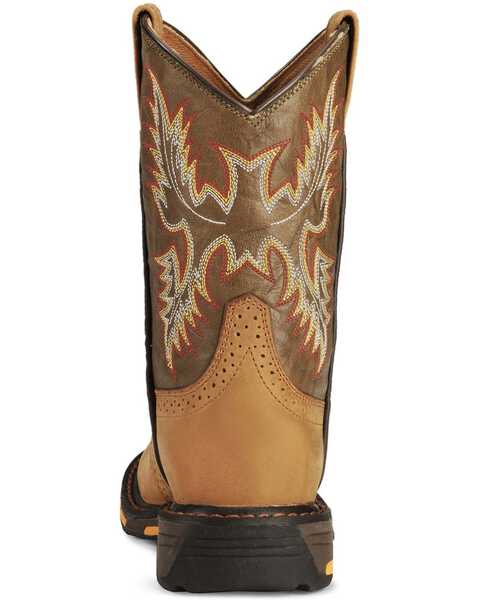 Image #6 - Ariat Boys' WorkHog® Western Boots - Round Toe, Aged Bark, hi-res