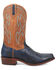 Image #2 - Dan Post Men's Exotic Ostrich Leg Western Boots - Square Toe , Blue, hi-res