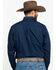 Image #2 - Ariat Men's Wrinkle Free Button-Down Long Sleeve Western Shirt, Navy, hi-res