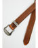Image #2 - Justin Men's Bronco Basketweave Leather Belt, Tan, hi-res