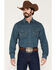 Image #1 - Wrangler Retro Men's Corduroy Solid Long Sleeve Snap Western Shirt, Indigo, hi-res