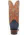 Image #5 - Dan Post Men's Exotic Ostrich Leg Western Boots - Square Toe , Blue, hi-res