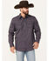 Image #1 - Moonshine Spirit&reg; Men's Geo Print Long Sleeve Snap Western Shirt, Purple, hi-res