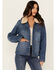 Image #1 - Idyllwind Women's Alcott Reversible Denim / Blanket Jacket , Medium Wash, hi-res