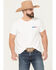 Image #1 - RANK 45&reg; Men's Red 45 Short Sleeve Graphic T-Shirt, White, hi-res