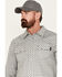 Image #2 - Cody James Men's FR Lightweight Logo Long Sleeve Pearl Snap Stretch Work Shirt, Grey, hi-res