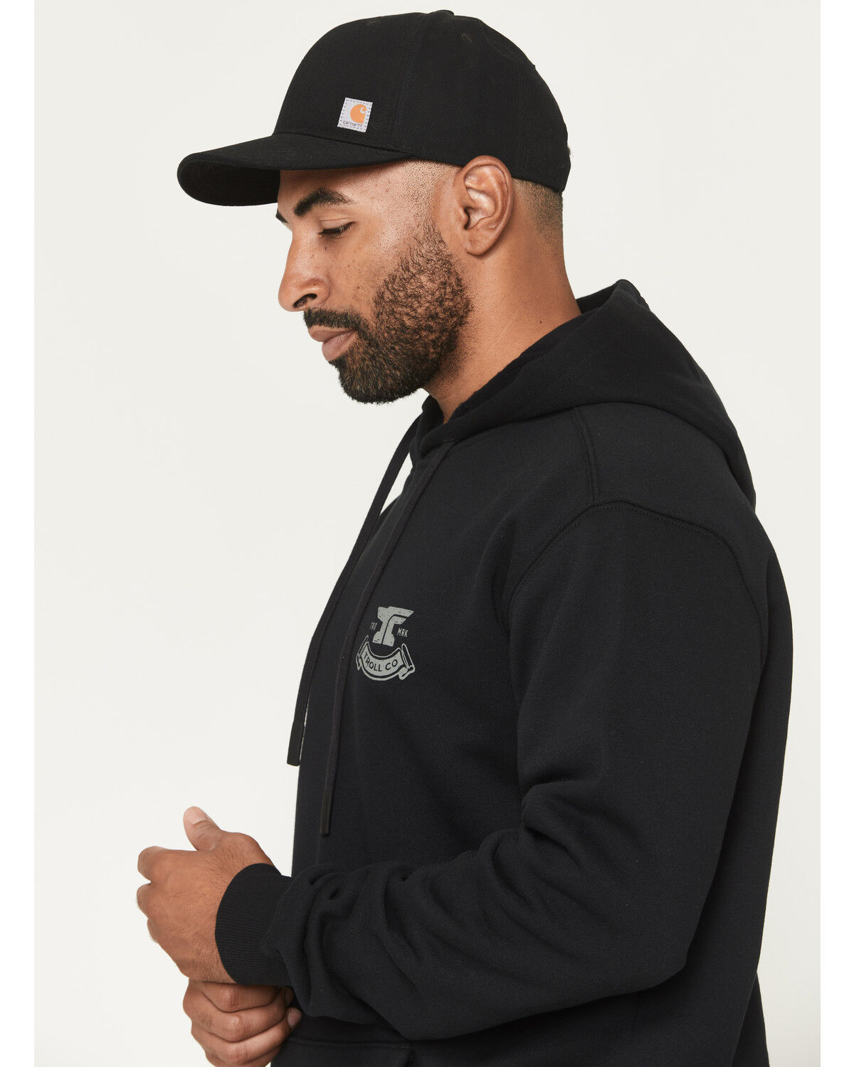 Image #3 - Troll Co Men's FR Haggler Graphic Hooded Sweatshirt - Big, Black, hi-res
