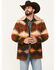 Image #1 - Pendleton Men's Multicolor Striped Brownsville Button-Down Long Coat, Olive, hi-res