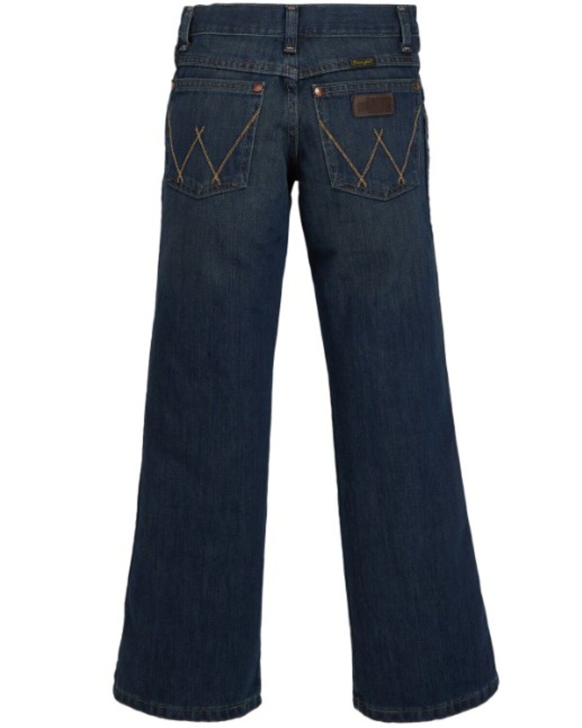 Image #1 - Wrangler Boy's Retro Relaxed Fit Boot Cut Jeans, Denim, hi-res