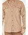 Image #3 - Ariat Men's FR Solid Vent Long Sleeve Work Shirt, Beige/khaki, hi-res