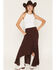 Image #1 - Wild Moss Women's Solid High-Low Skirt, Brown, hi-res