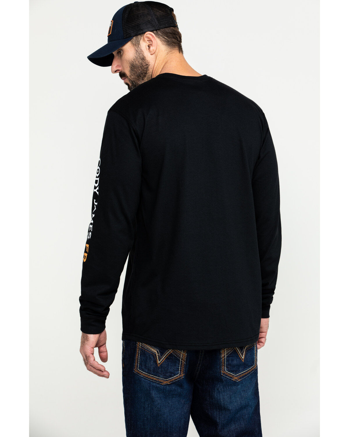 Image #2 - Cody James Men's FR Logo Long Sleeve Stretch Work Shirt, , hi-res