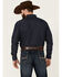 Image #5 - Blue Ranchwear Men's Heavyweight Dark Wash Denim Snap Western Shirt, Dark Blue, hi-res