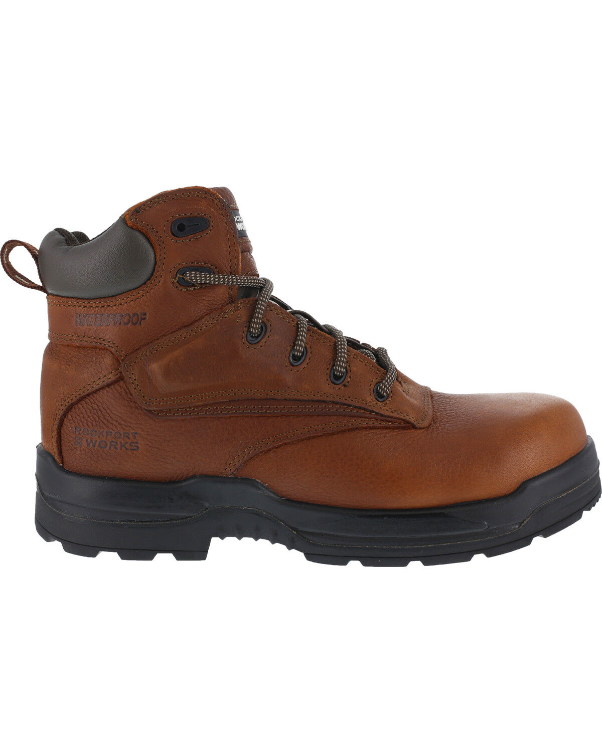 Image #3 - Rockport Men's More Energy Deer Tan 6" Lace-Up Work Boots - Composite Toe, Brown, hi-res