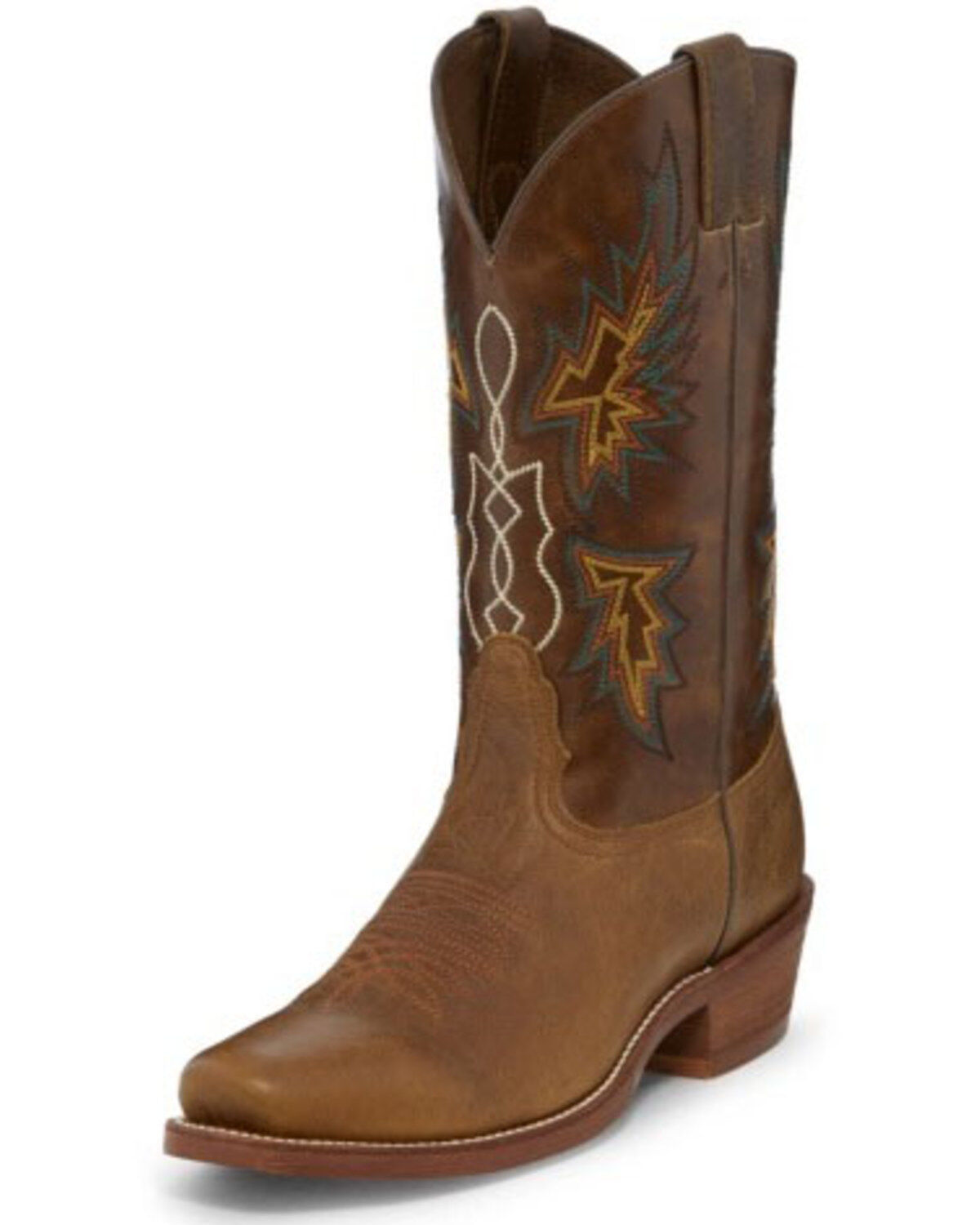 Image #6 - Nocona Men's Vintage Western Boots, Tan, hi-res