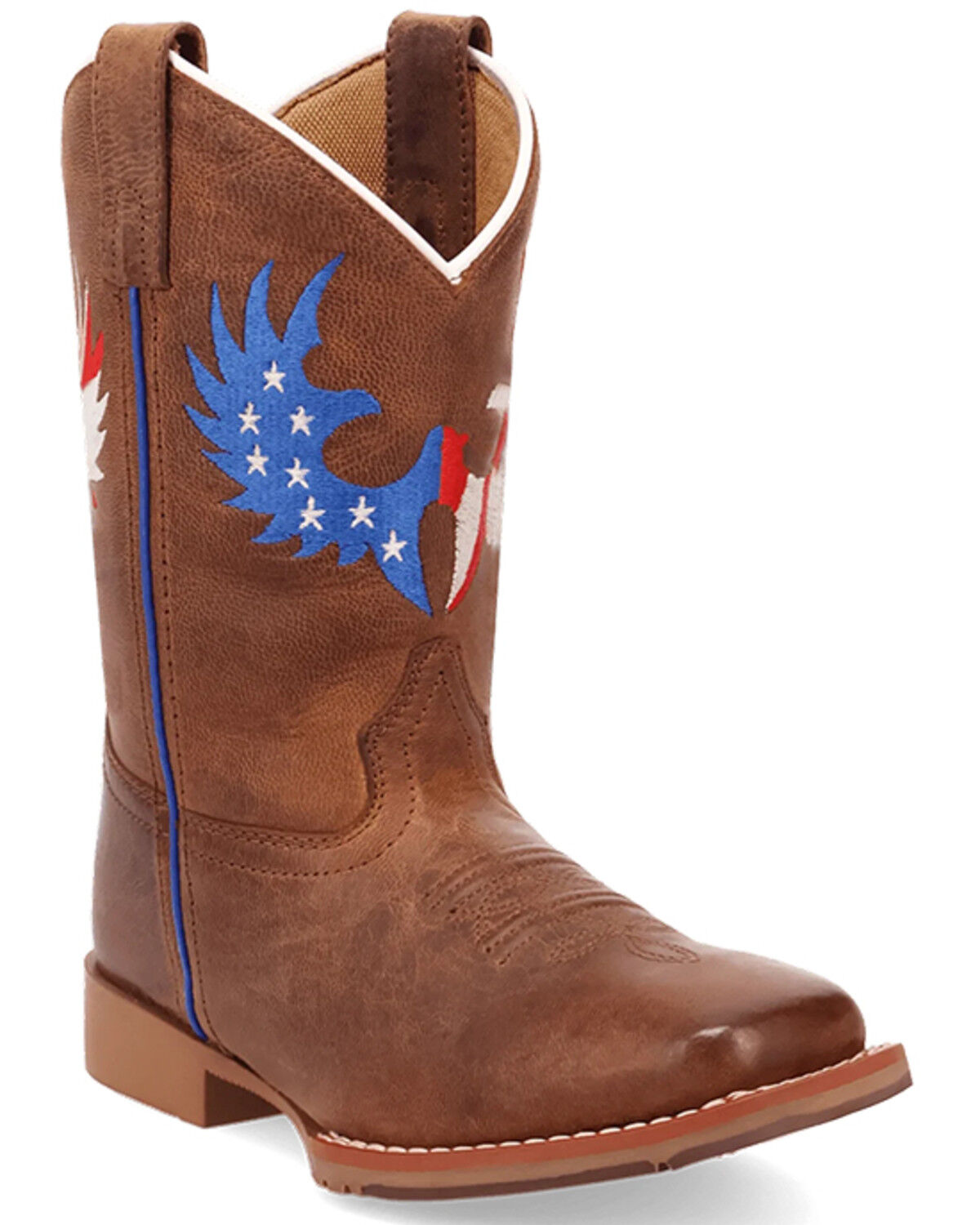 Dan Post Little Boys' Freedom Light Western Boots - Broad Square Toe, Tan, hi-res