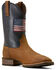 Image #1 - Ariat Men's Hybrid Rancher Patriot Performance Western Boots - Broad Square Toe, Brown, hi-res