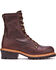 Image #2 - Carolina Men's Logger 8" Steel Toe Work Boots, Brown, hi-res