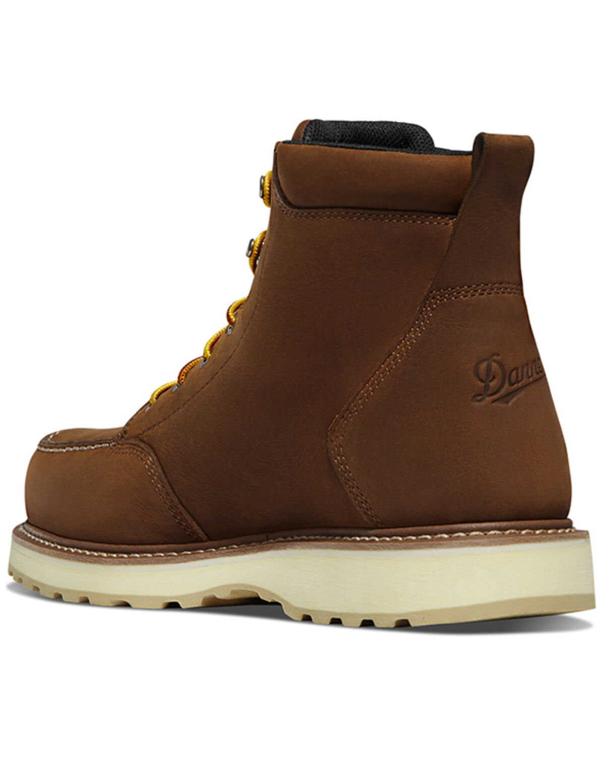 Image #3 - Danner Men's Cedar River 6" Moc Waterproof Work Boots - Aluminum Toe, Brown, hi-res
