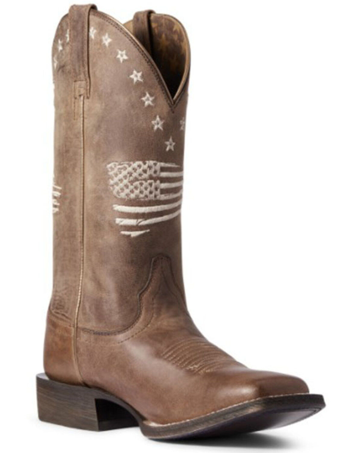 Image #1 - Ariat Women's Circuit Patriot Western Boots - Broad Square Toe, Brown, hi-res