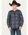 Image #1 - Ariat Boys' Hanley Hooded Shirt Jacket, Indigo, hi-res