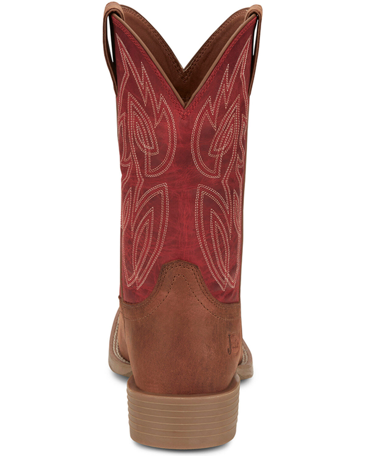 Image #5 - Justin Men's 11" Stampede Canter Western Boots - Broad Square Toe, Cognac, hi-res