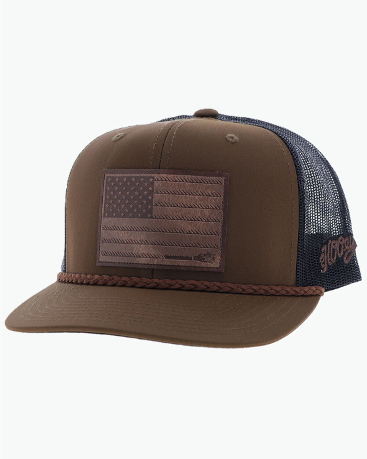Image #1 - Hooey Boys' Liberty Roper Trucker Cap, Brown, hi-res