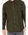 Image #3 - Hawx Men's Long Sleeve Snap Work Shirt, Olive, hi-res