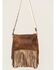 Image #3 - Keep It Gypsy Women's Maxine Coors Cowboy Cowhide Fringe Crossbody Bag , Brown, hi-res