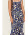 Image #3 - Cotton & Rye Girls' Floral Print Button-Down Maxi Dress, Blue, hi-res