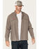 Image #1 - Lapco Men's FR Modern Uniform Long Sleeve Button-Down Work Shirt, Grey, hi-res