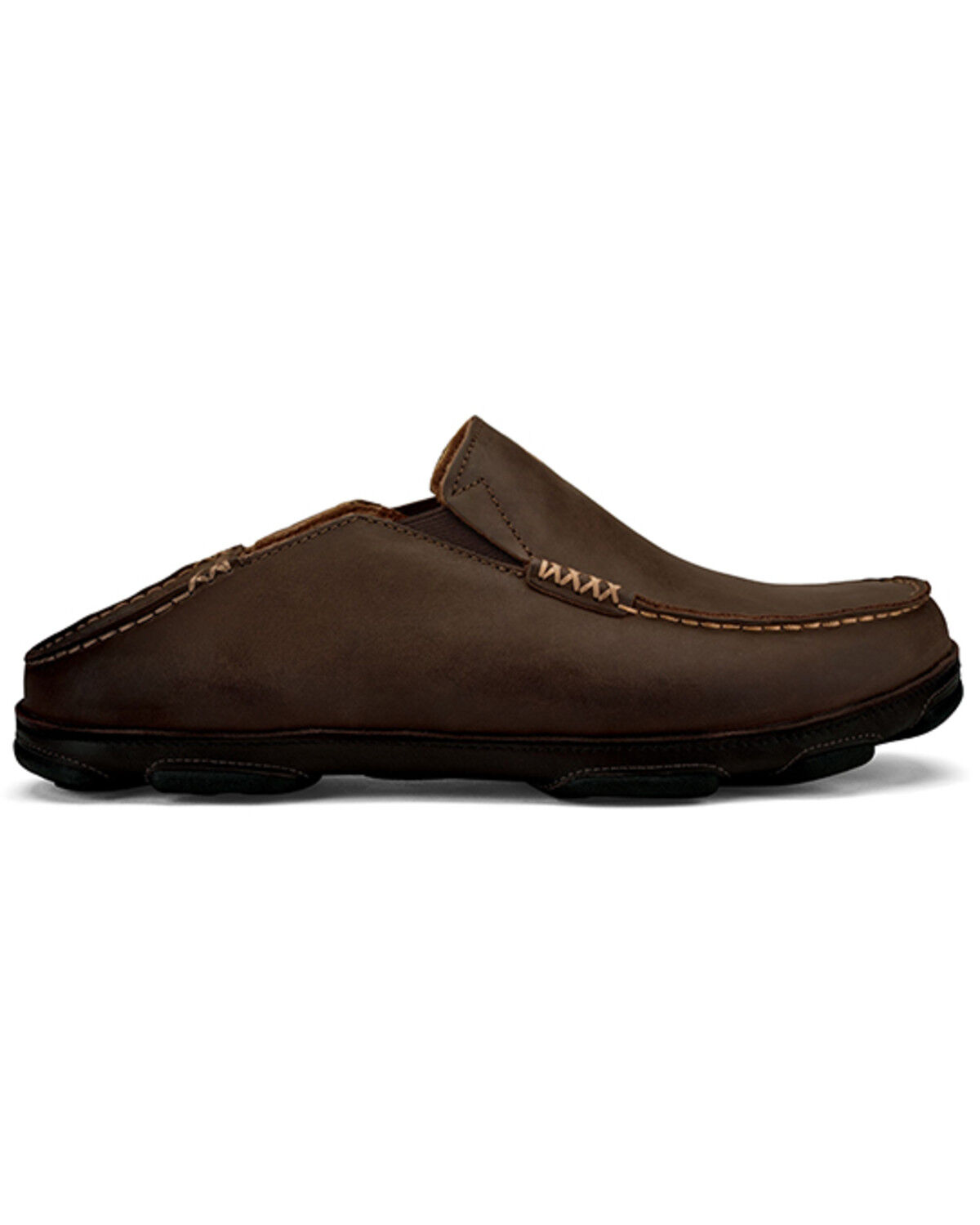 Image #2 - OluKai Men's Moloa Casual Shoes - Moc Toe, Dark Brown, hi-res