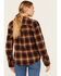 Image #4 - Lucky Brand Workwear Women's River Plaid Print Long Sleeve Button-Down Flannel Work Shirt, Chocolate, hi-res