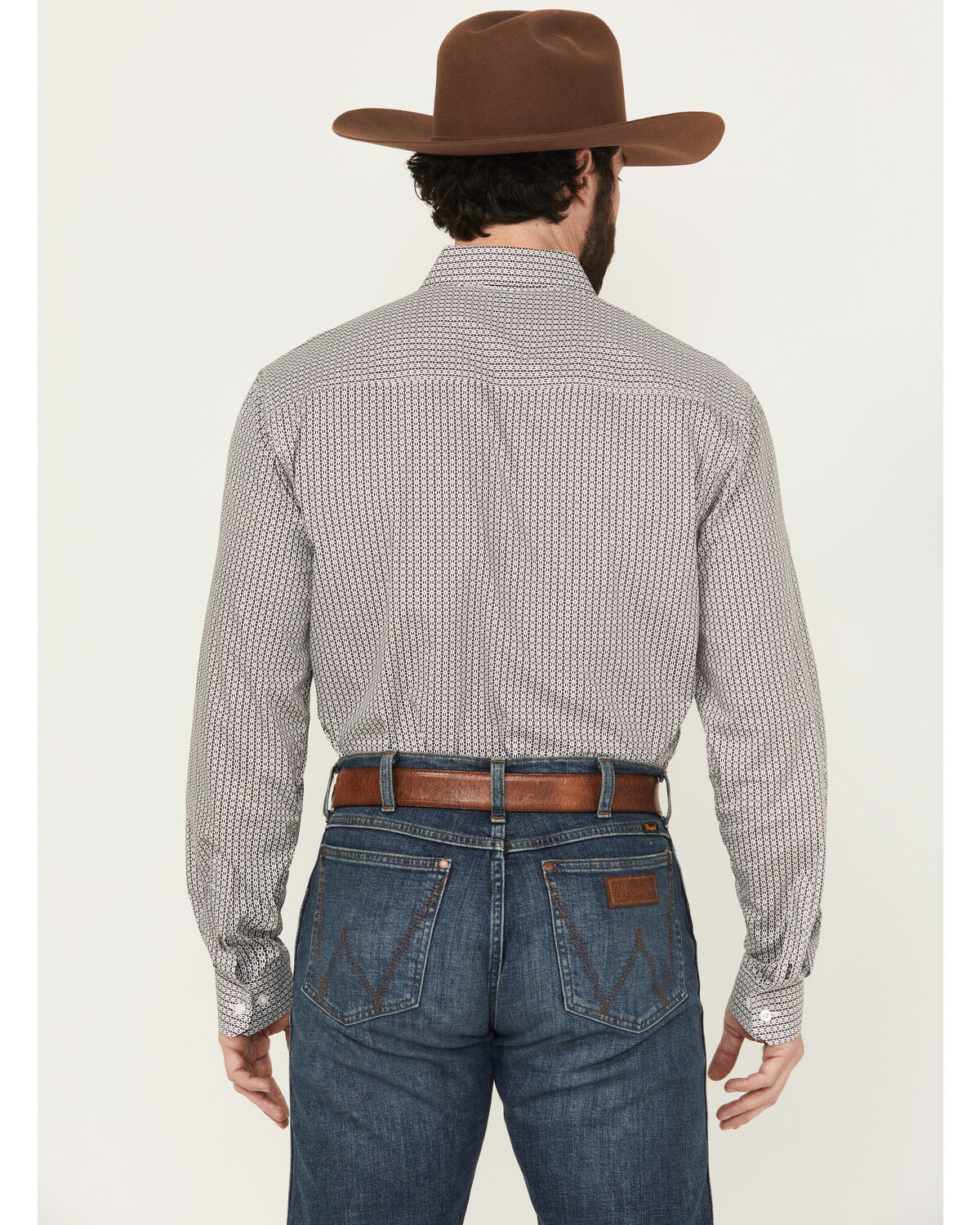 Image #4 - Cinch Men's Geo Print Modern Fit Long Sleeve Button-Down Western Shirt, White, hi-res