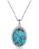 Image #1 - Montana Silversmiths Women's Wisdom Of The West Turquoise Necklace , Silver, hi-res