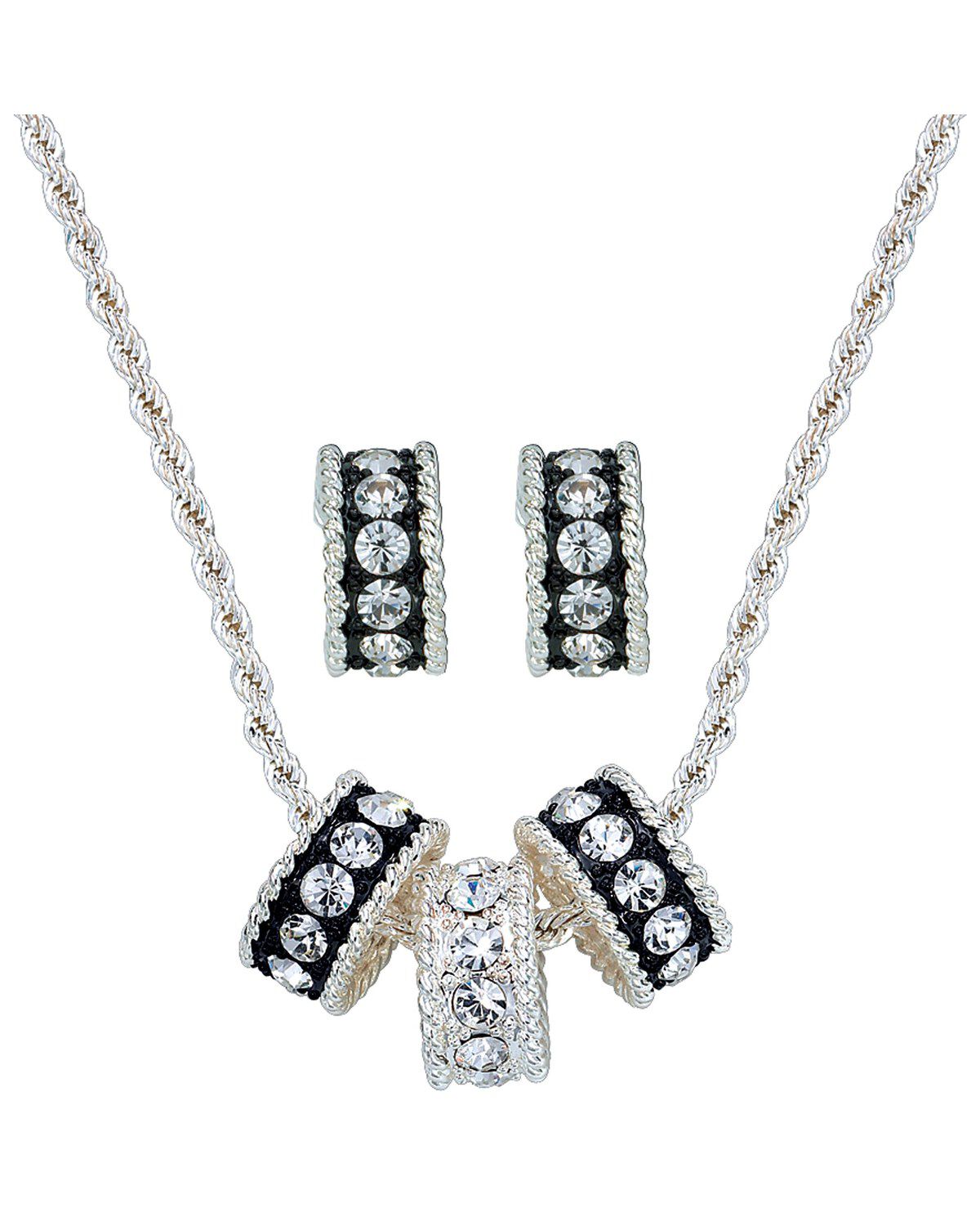 Image #1 - Montana Silversmiths Women's Tri-Eternity Jewelry Set, Silver, hi-res